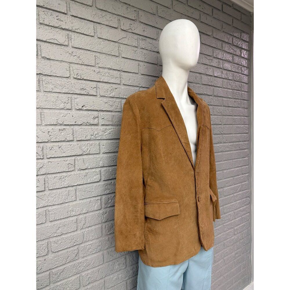 Vintage Scully Men’s Western Style Suede Leather Sportscoat Blazer Size 42 - Picture 6 of 16